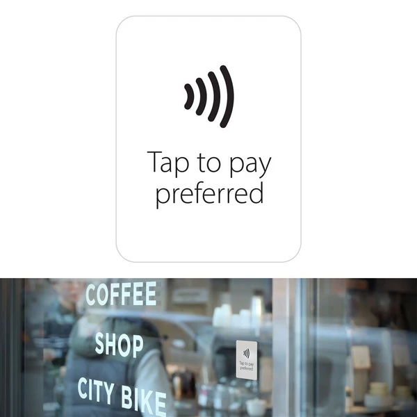 Boutique affichant logo Visa